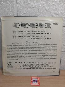 LP 黑胶唱片  DINU LIPATTI   罗马尼亚钢琴家  迪努李帕蒂    CHOPIN WALTZES