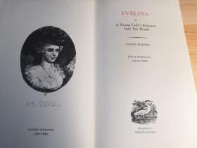 EVELINA OR A YOUNG LADY'S ENTRANCE INTO THE WORLD 插图版  仿皮装帧