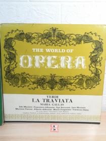 LP 黑胶唱片  THE WORLD OF OPERA   3碟装   LA TRAVIATA  茶花女 Verdi