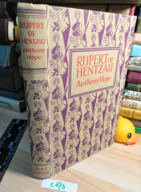 RUPERT OF HENTZAU  神秘惊悚:《鲁珀特》   插图本   含彩图   BY ANTHONY HOPE