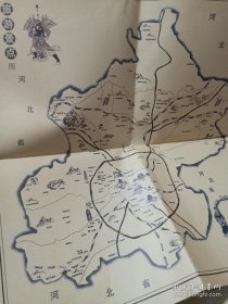 老北京风俗地图1936年（手工绘制）...