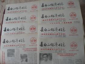 （稀少孤品）首届中国吉林人参节专刊《长白山经济信息》1988年8月编印（全套共8期）