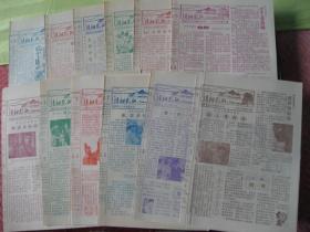 （稀少）江西九江市《浔阳影讯》1983年1-12期全套，库存95品