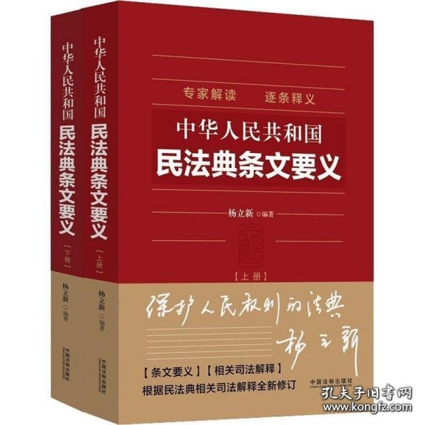 中华人民共和国民法典条文要义全2册