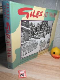 GILES AT WAR  英文原版漫画集   精装带书衣  189页含彩图  26x22cm