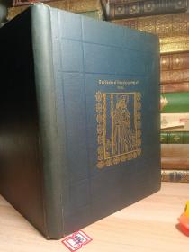1858年  THE ANCIENT POEM OF GUILLAUME DE GUILEVILLE  含精美彩图  带一副藏书票  毛边本  烫金封面  27x21.5cm