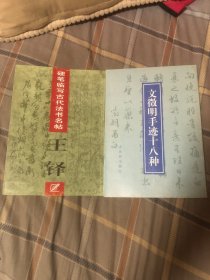 硬笔临写古代法书名帖：王铎、文徵明手迹十八种：2本合售