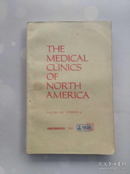 THE MEDICAL CLINICS OF NORTH AMERICA  VOLUME 69/NUMEER 5 SUPTEMBER 1985