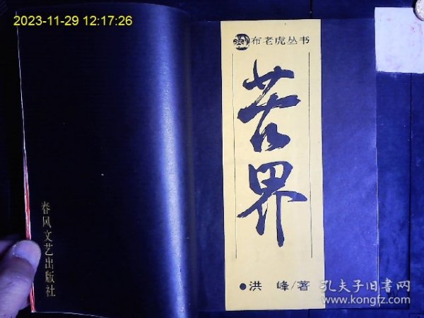 《苦界》洪峰著，一个援非青年医生落入黑帮，开始了充满悬疑的传奇生涯。1993一版一印