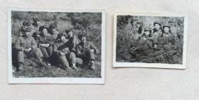 抗美援朝 志愿军在朝鲜老照片两枚