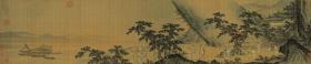 明 石锐 轩辕问道图 30x143.2cm 绢本 1:1高清国画复制品