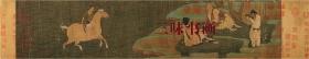 五代 神骏图 马图 31x160.1cm 绢本 1:1高清名画复制