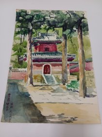 坪山美术馆馆长、著名建筑师刘晓都绘画作品《香山公园碧云寺》