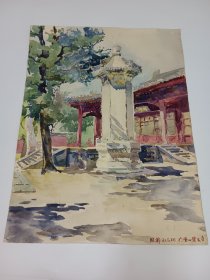 坪山美术馆馆长、著名建筑师刘晓都绘画作品《 香山碧云寺》