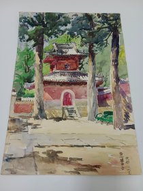 坪山美术馆馆长、著名建筑师刘晓都绘画作品《香山碧云寺》