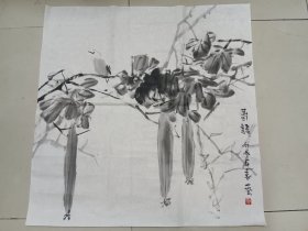 画家袁艺绘画作品《春语》