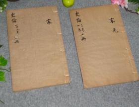 【清代刻本】《张溥：宋史论、元史论》（线装 全2册）少见 品好◆ [16开 古法木刻 国学古籍 历代史论：宋代元代 政治军事战争 历史兴亡得失 宋太祖 岳飞秦桧 贾似道 蒙古 成吉思汗][可参照“资治通鉴 纲目 纲鉴易知录 通鉴纪事本末 续 长编 脱脱 宋会要辑稿 三朝北盟汇编 建炎以来系年要录、汉魏六朝百三名家集题辞注”]