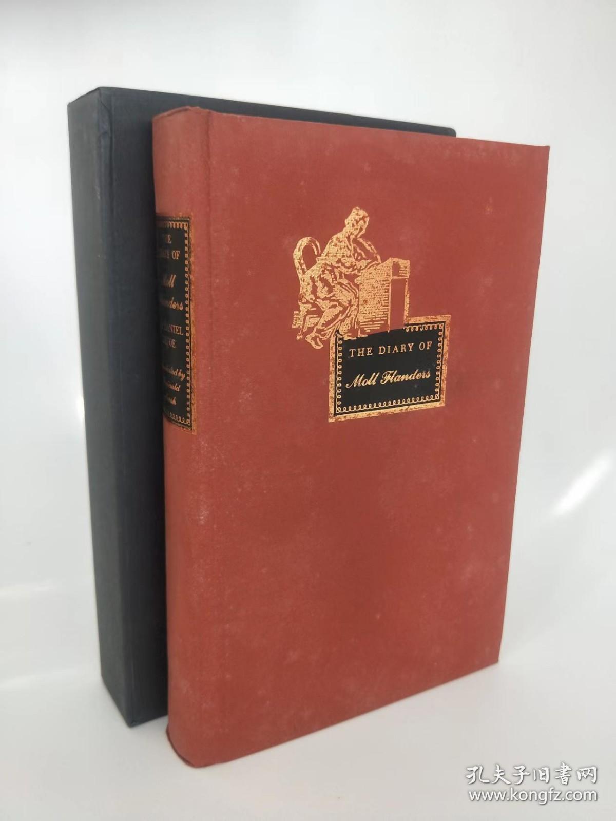 The Diary of Moll Flanders by Daniel Defoe - 笛福《摩尔 弗兰德斯》 1970年 Heritage  Press  硬精装