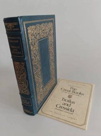 Troilus and Cressida 《特洛伊罗斯和克瑞西达》Geoffrey Chaucer 乔叟1982年Franklin Library 25周年版 真皮精装限量版 西方世界伟大名著系列丛书  书口三面刷金