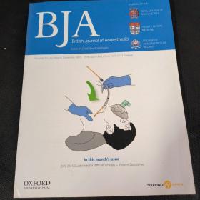 BJA: British Journal of Anaesthesia 医学学术麻醉外科原版外文英文学术论文期刊杂志2013年6月112卷809-949