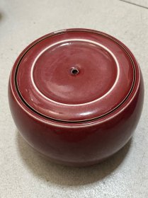 红釉蛐蛐罐