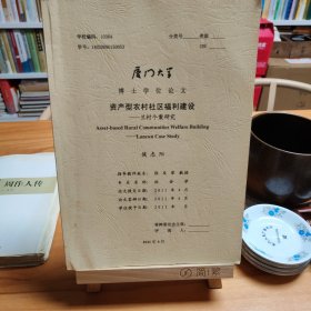 博士学位论文：资产型农村社区福利建设一一兰村个案研究