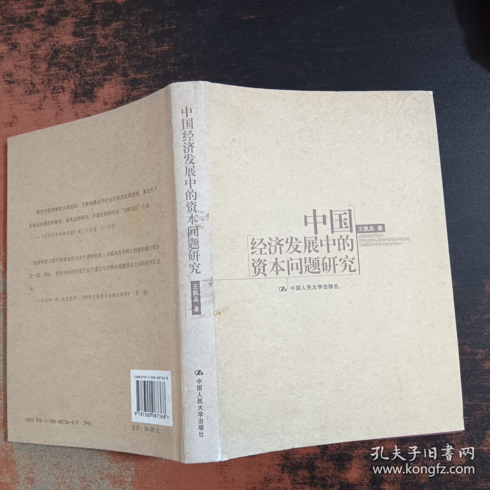 中国经济发展中的资本问题研究