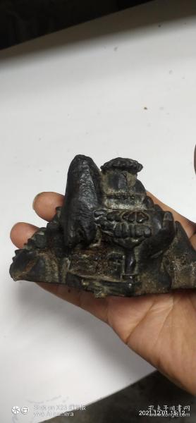 民国前文房铸铁摆件，重830g