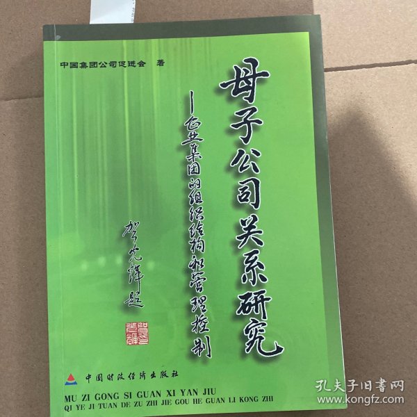 母子公司关系研究（企业集团的组织结构和管理控制）