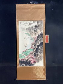 编号NQ一451（ 精品尺寸 高*宽175cm*68cm左右 画芯尺寸 高*宽105cm*58cm左右