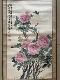 花卉画 字画 国画 纯手绘 条幅 卷轴 装裱 作品