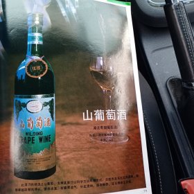 80年代，湖北枣阳葡萄酒厂。天津麦乳精广告彩页一张