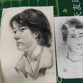 名人素描（看偷拍。）3张合售。
