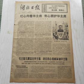 湖北日报 1976年11月21日（1-4版）红心向着华主 席衷心拥护华主席，名为新生力量实为新资产阶级分子