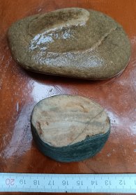 石头。鹅卵石2个