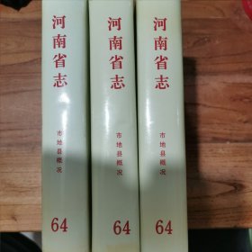 河南省志 第64卷 市地县概况