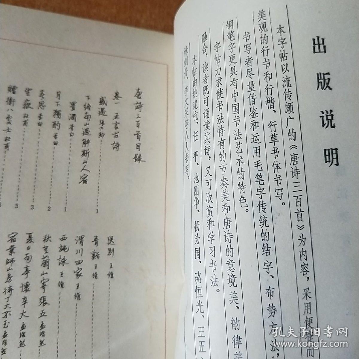 唐诗三百首钢笔字帖