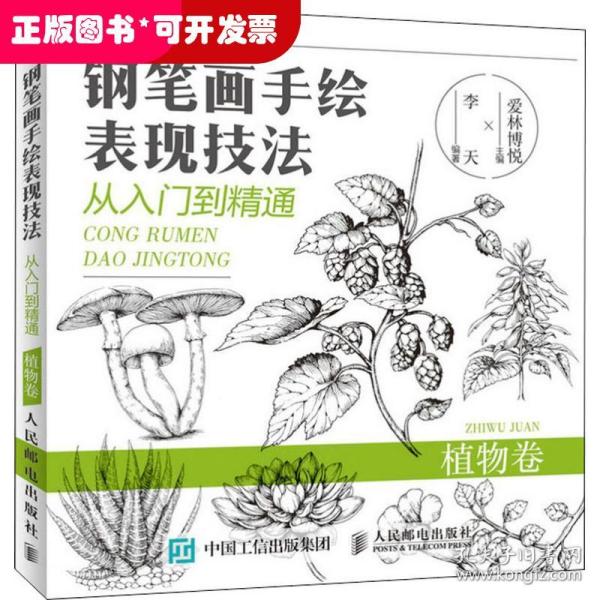 钢笔画手绘表现技法从入门到精通植物卷