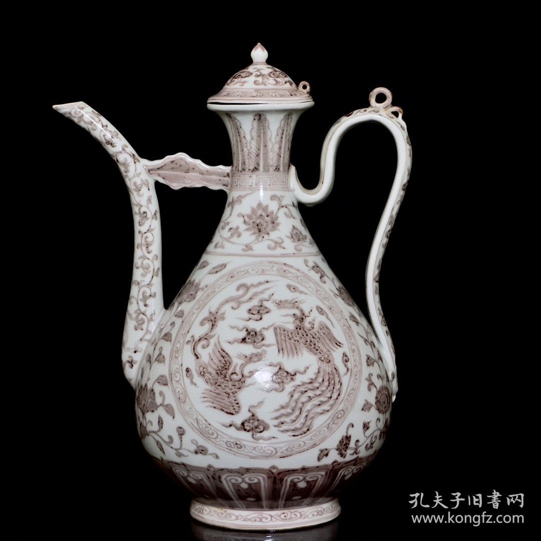 点击查看原图 明宣德釉里红凤纹壶2 37/28厘米