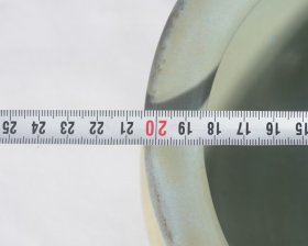 大宋天青釉钧窑乾隆御题香炉笔洗 高13.3径20.4厘米2