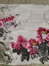 刘新平牡丹画一幅