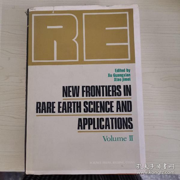 英文原版  ：RE  NEW FRONTIERS IN RARE EARTH SCIENCE AND APPLICATIONS