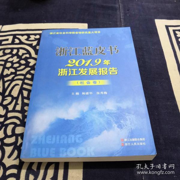 浙江蓝皮书：2019年浙江发展报告 （ 社会卷）