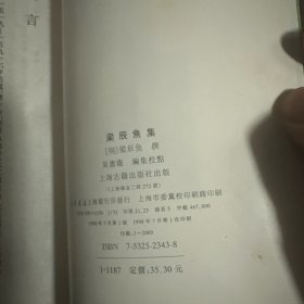 梁辰鱼集(繁体竖版)