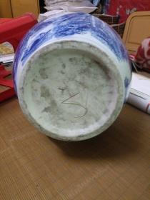 八十年代中国景德镇制寒山寺青花花瓶