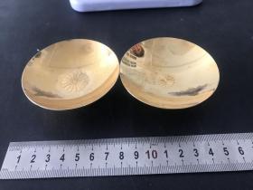 日本24K镀金 做工精湛 工艺精良 底款“24KGP”.085。
