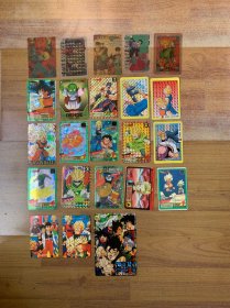 龙珠 日本原版 闪光卡 14个磨砂卡5个94龙珠珍藏卡2个 超霸七龙珠3R一个，普卡1个