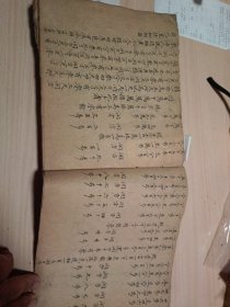 毛笔手抄本.算法统宗：主要内容为几何学基本知识，丈量土地方法，各种形状面积和周长书算法 等。全手账本围绕土地丈量问题展开，内容详尽