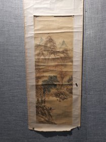 老山水画（绢本）