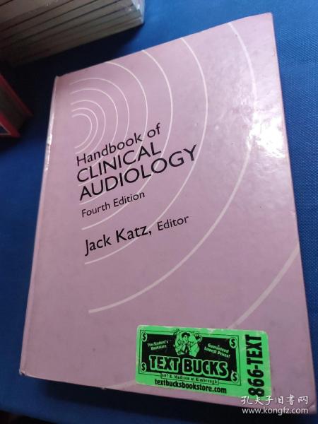 handbook of clinical audiology 临床听力学手册